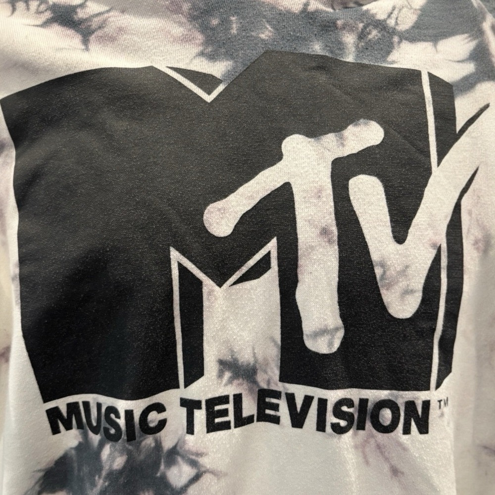 Retro MTV Tie-Dye Hoodie 🎶 Y2K Music Television Logo Sweatshirt‎ Unisex Medium - Picture 2 of 6